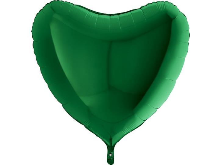 Folienballon Herz grün ca 90cm