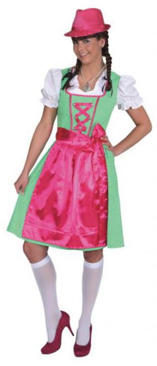 Dirndl Marie grün-pink Gr. 36