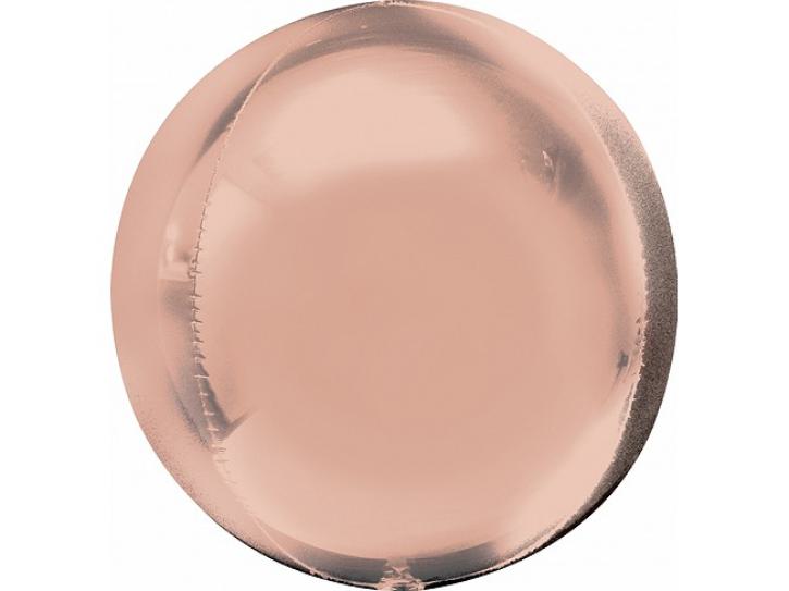 Folienballon Orbz rosé gold 16
