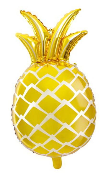 Folienballon Ananas gold