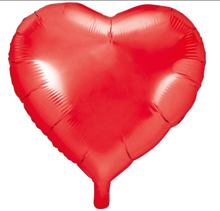 Folienballon Herz rot 61cm