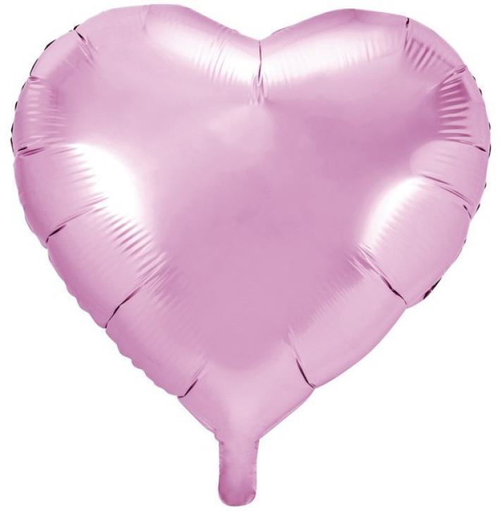 Folienballon Herz rosa 61 cm