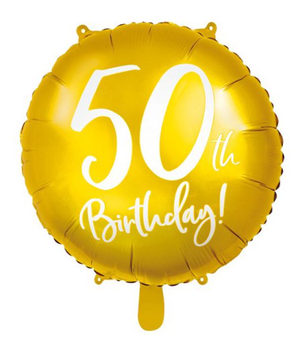 Folienballon 50 th Birthday