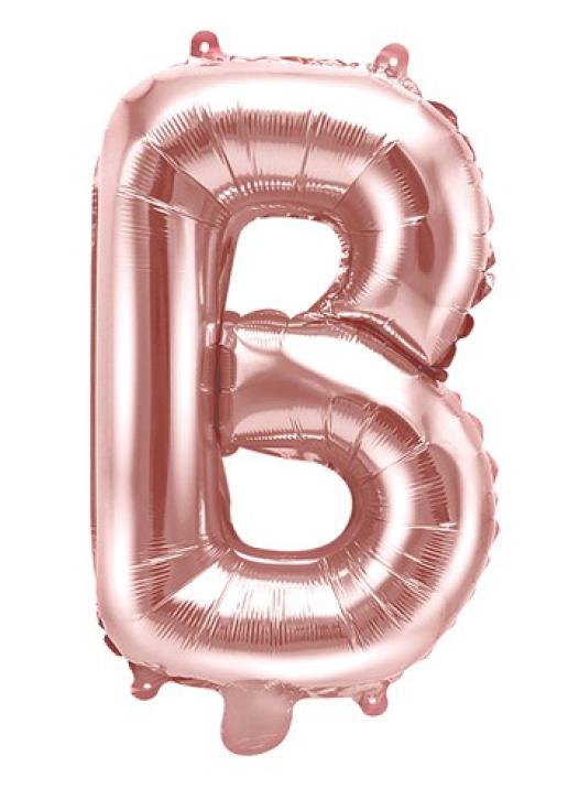 Folienballon Buchstabe B rosè gold