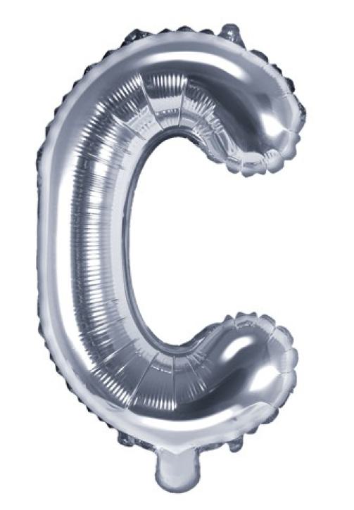 Folienballon Buchstabe C silber