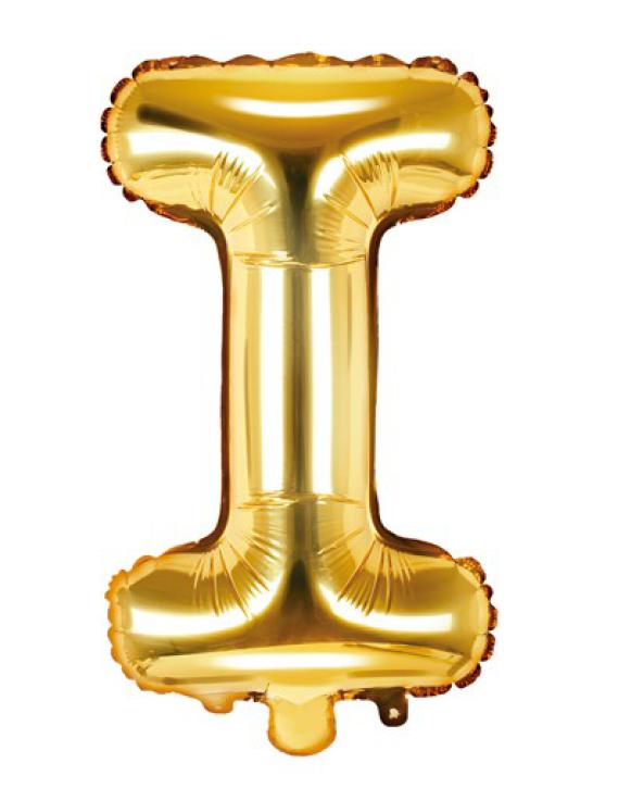 Folienballon Buchstabe I gold