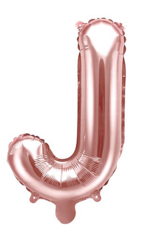 Folienballon Buchstabe J rosè gold