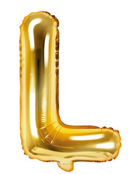 Folienballon Buchstabe L gold