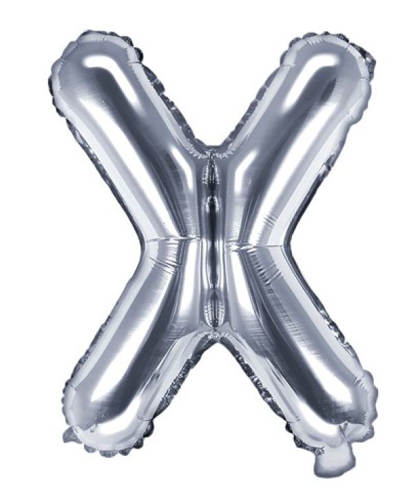 Folienballon Buchstabe X silber