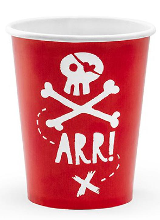 Becher Pirate Party 6 Stk.