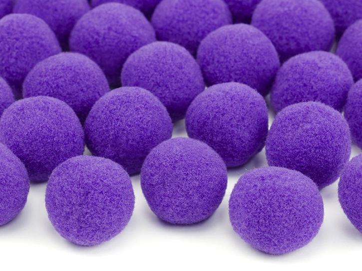 Pompons violett 20 Stk.