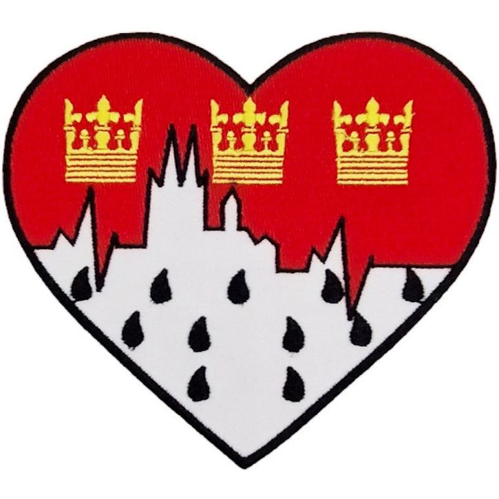 Bügelbild Kölner Wappen Skyline