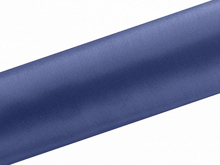 Läufer Satin dunkelblau 9m