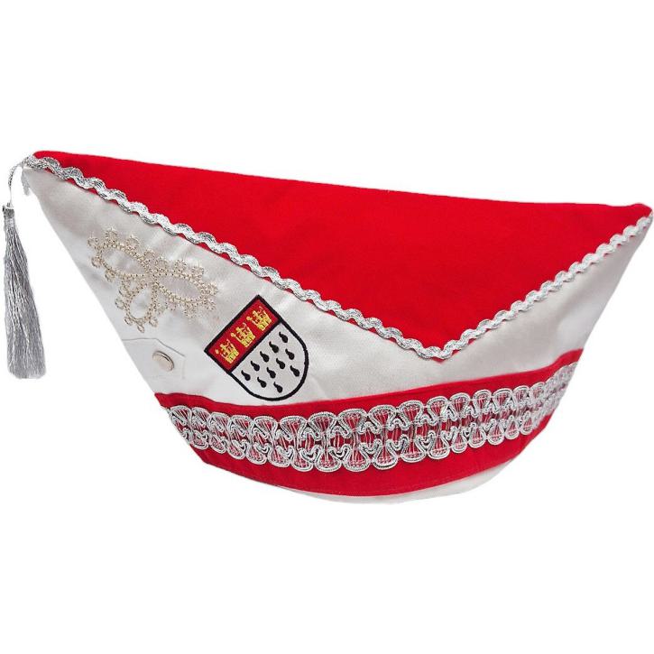 Schiffchen rot-weiß mit Wappen