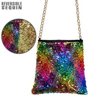 Tasche Pailletten Regenbogen