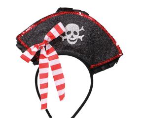 Haarreif Pirat Totenkopf