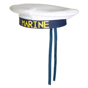 Mütze Marine Matrose weiß-blau